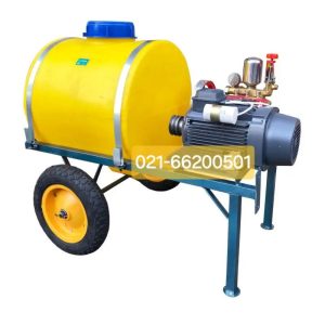 قیمت سمپاش فرغونی 100 لیتری برقی موتوژن با پمپ لوشانگی
