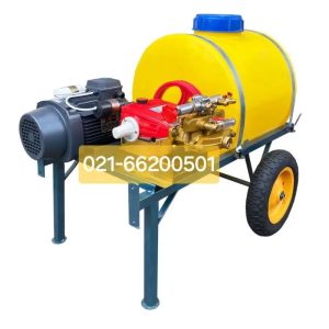 سمپاش فرغونی 100 لیتری برقی موتوژن با پمپ میتسوکو