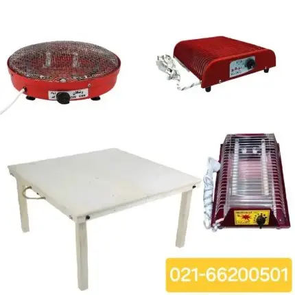 میز کرسی چوبی تاشو نود در نود