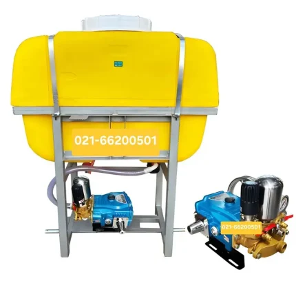 سمپاش پشت تراکتوری 600 لیتری با پمپ یاماها 55 بار