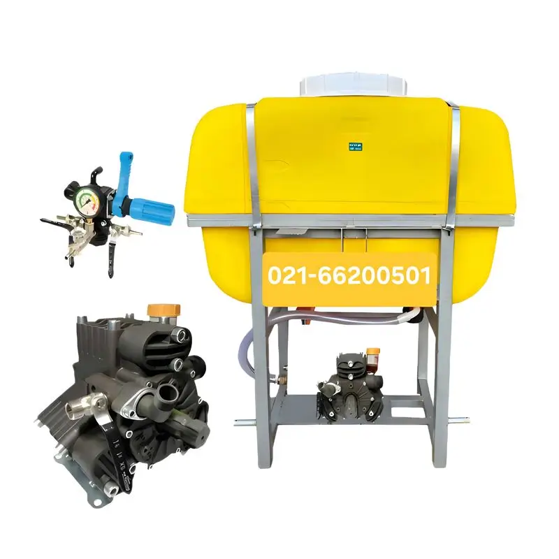 سمپاش پشت تراکتوری 400 لیتری با پمپ برتولینی 45 بار